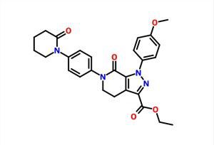 1-(4-메톡시페닐)-7-옥소-6-[4-(2-옥소피페리딘-1-일)페닐]-4,5,6,7-테트라하이드로-1H-피라졸로[3,4-c]피리딘 -3-카르복실산 에틸 에스테르 CAS 503614-91-3